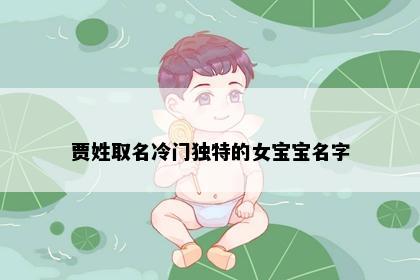 贾姓取名冷门独特的女宝宝名字
